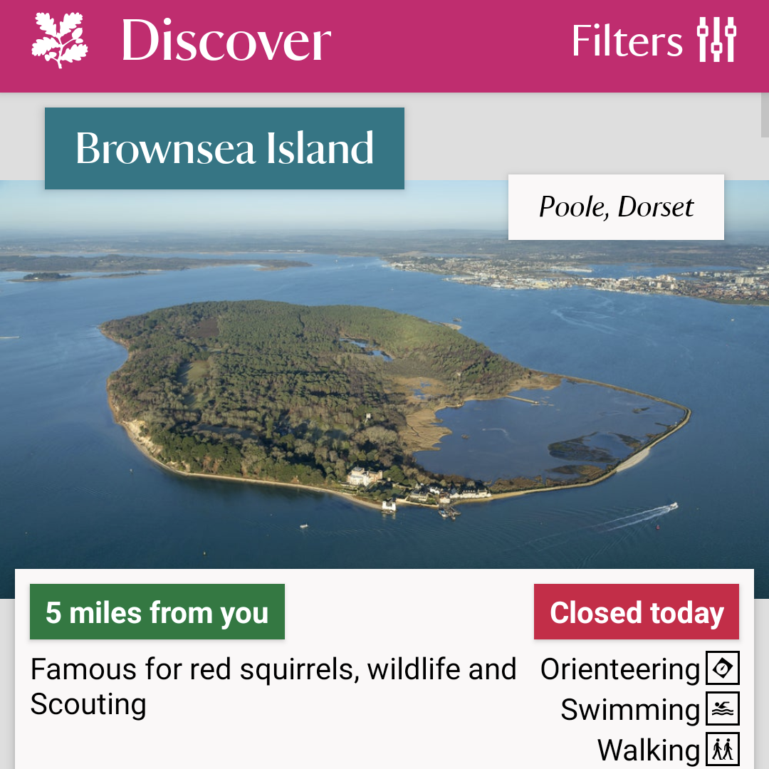National Trust Discover App